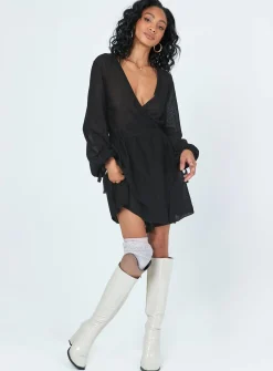 Princess Polly Chiara Mini Dress  Black Cheap