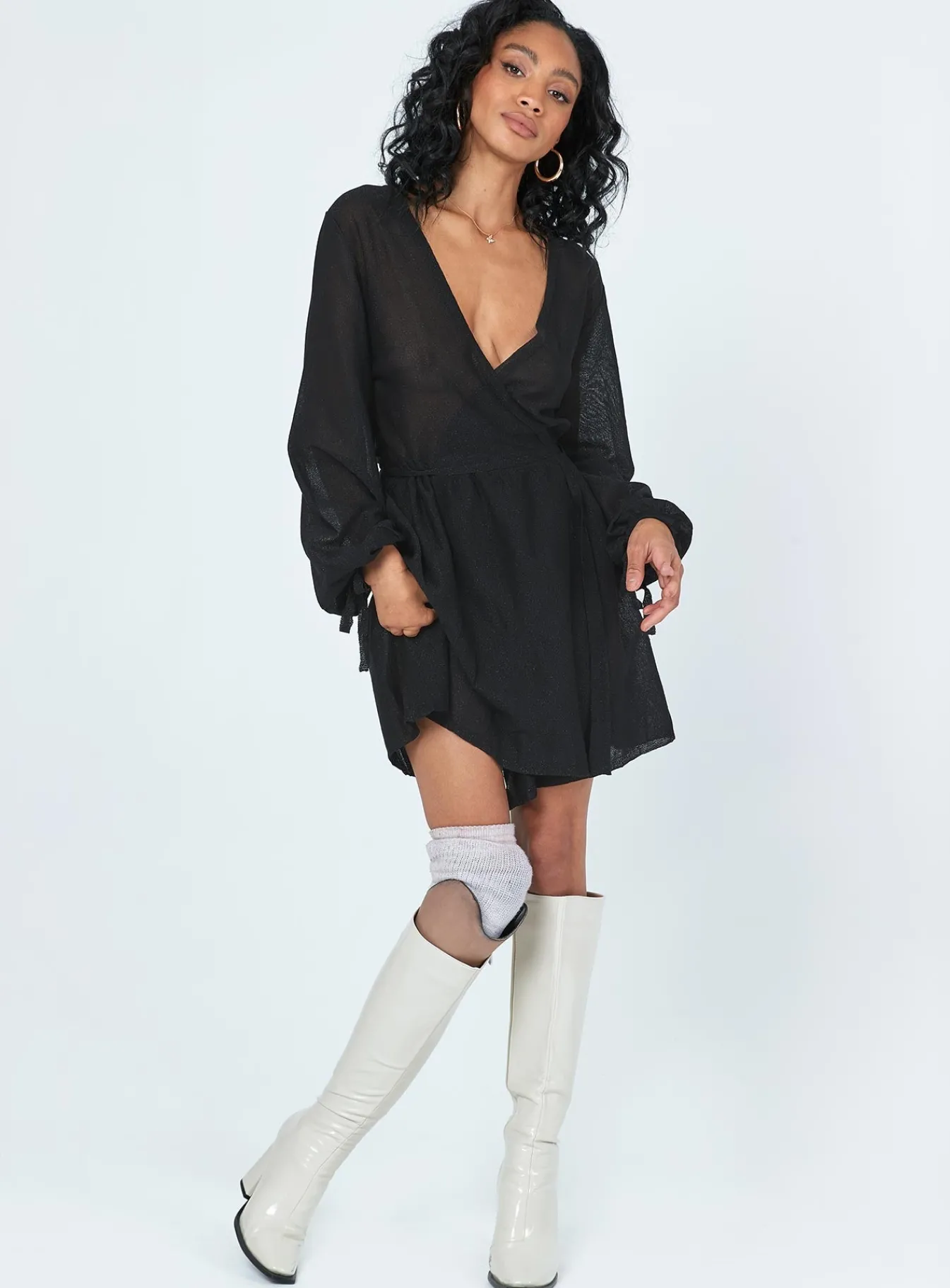 Princess Polly Chiara Mini Dress Black Cheap