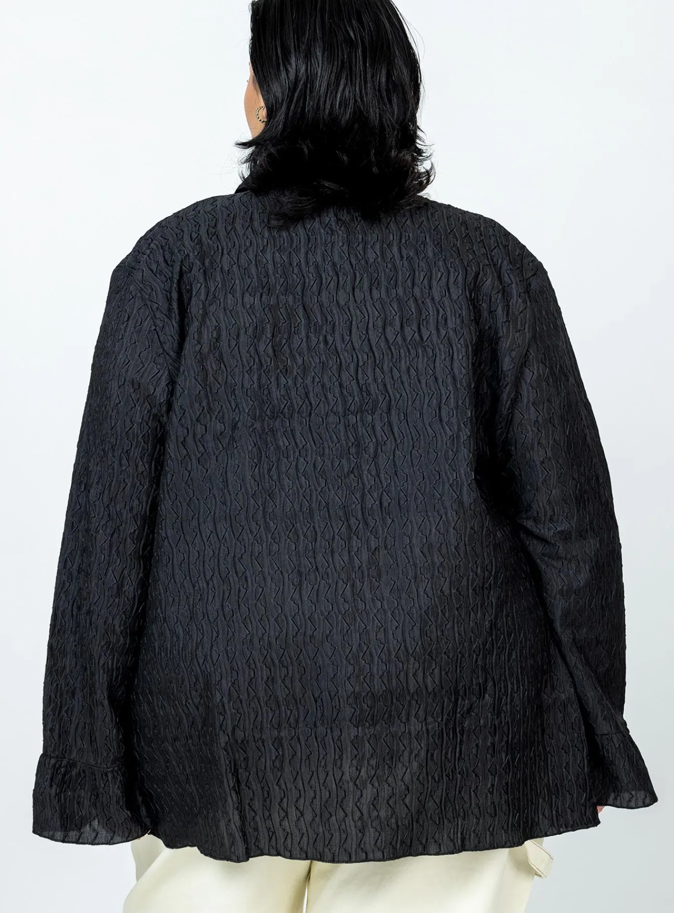 Princess Polly Chrisley Shirtcurve Black Shop