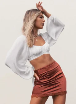 Princess Polly Chrissy Top  White Cheap