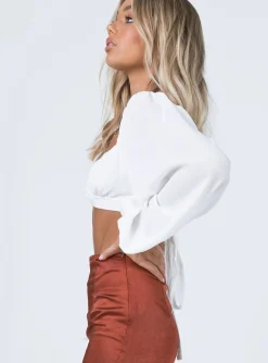 Princess Polly Chrissy Top White Cheap