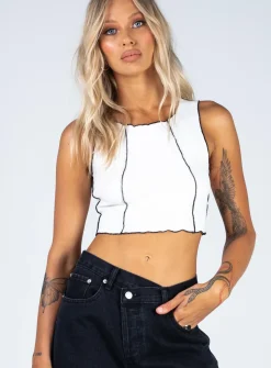 Princess Polly Christa Top White Hot