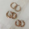 Princess Polly Ciara Earring Set  Gold Clearance