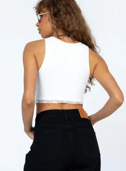 Princess Polly Ciaran Top  White Cheap