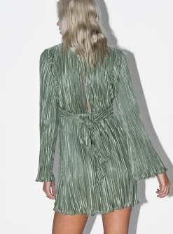 Princess Polly Cindie Mini Dress  Green Flash Sale