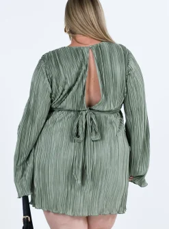 Princess Polly Cindie Mini Dresscurve   Green Sale