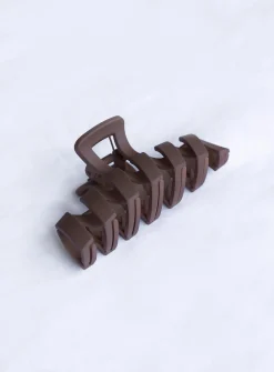Princess Polly Cinna Hair Clip Chocolate Brown Store