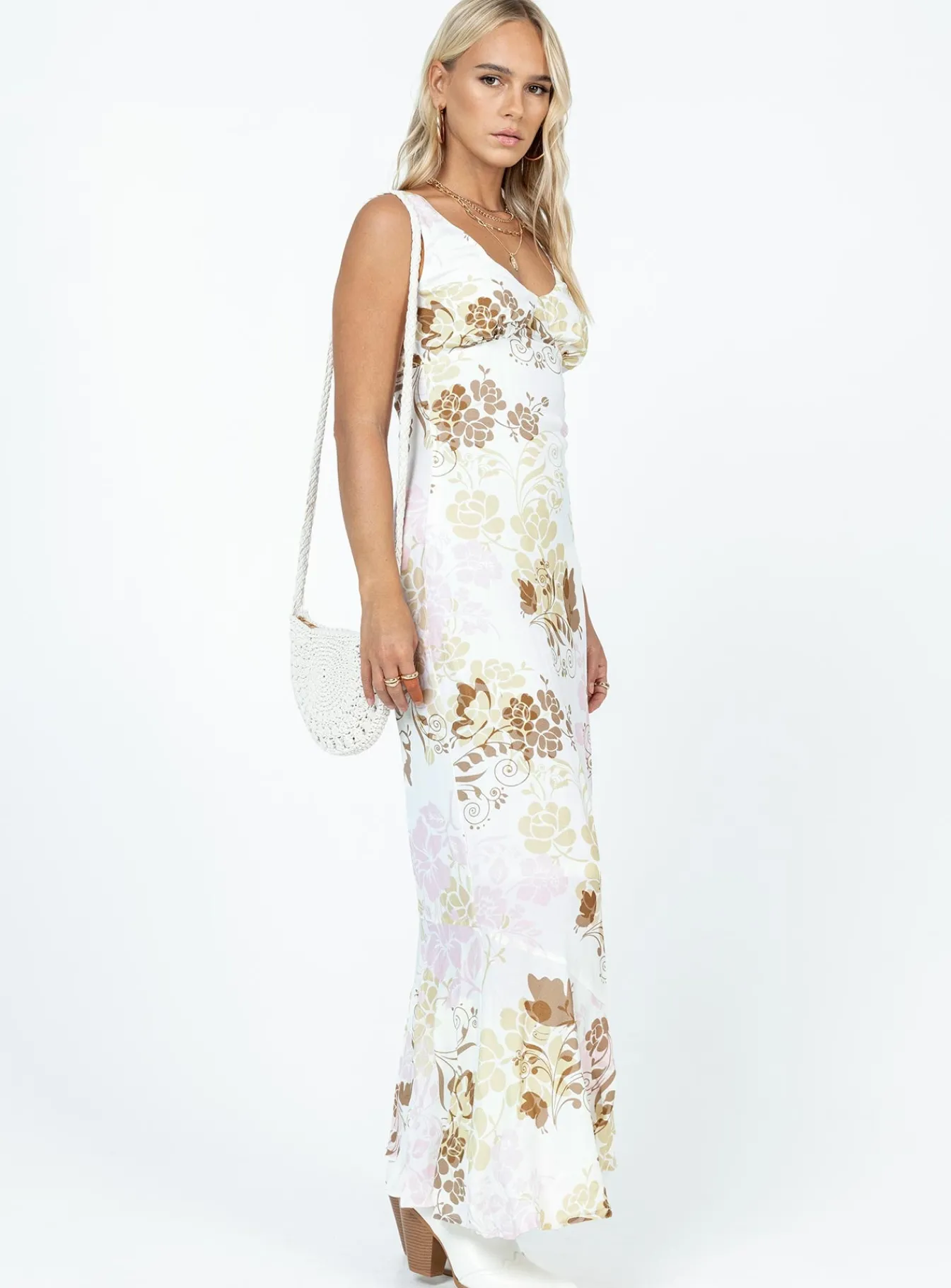Princess Polly Cisco Maxi Dressmulti White Cheap