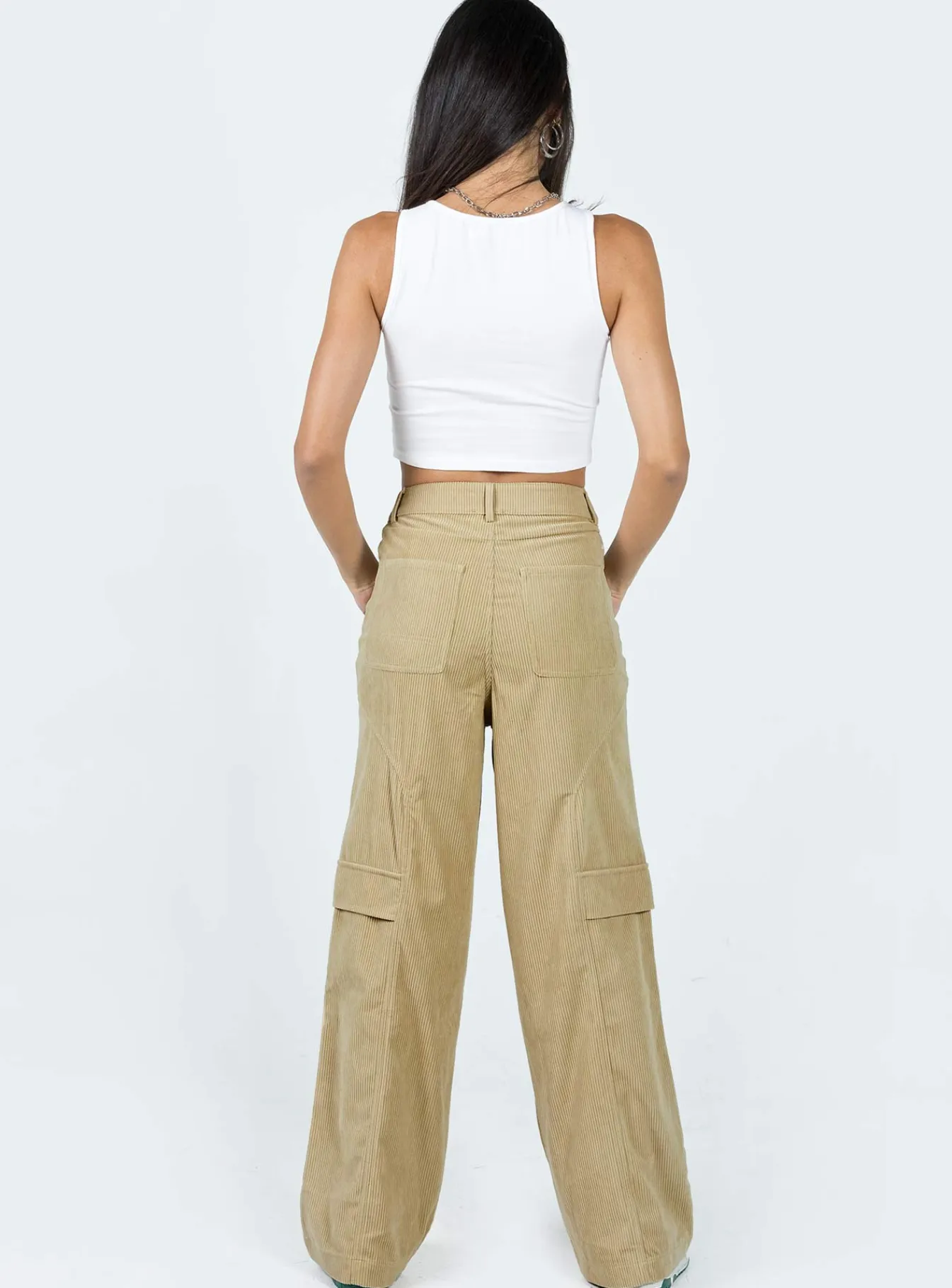 Princess Polly City Loop Cord Pants Beige Best