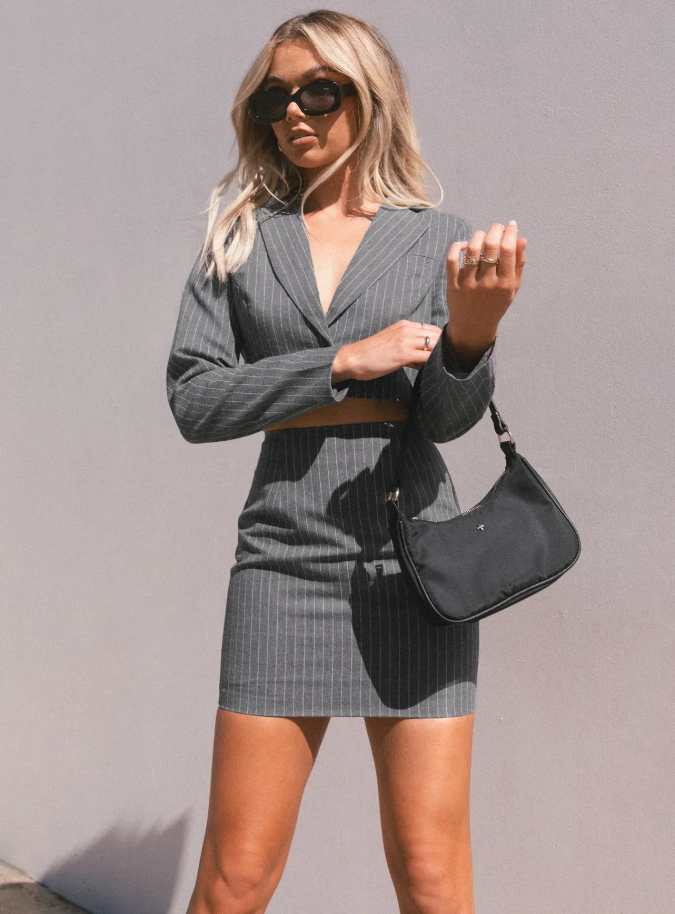 Princess Polly Claremont Mini Skirt Grey Hot
