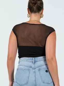 Princess Polly Clarendon Bodysuit Black Outlet