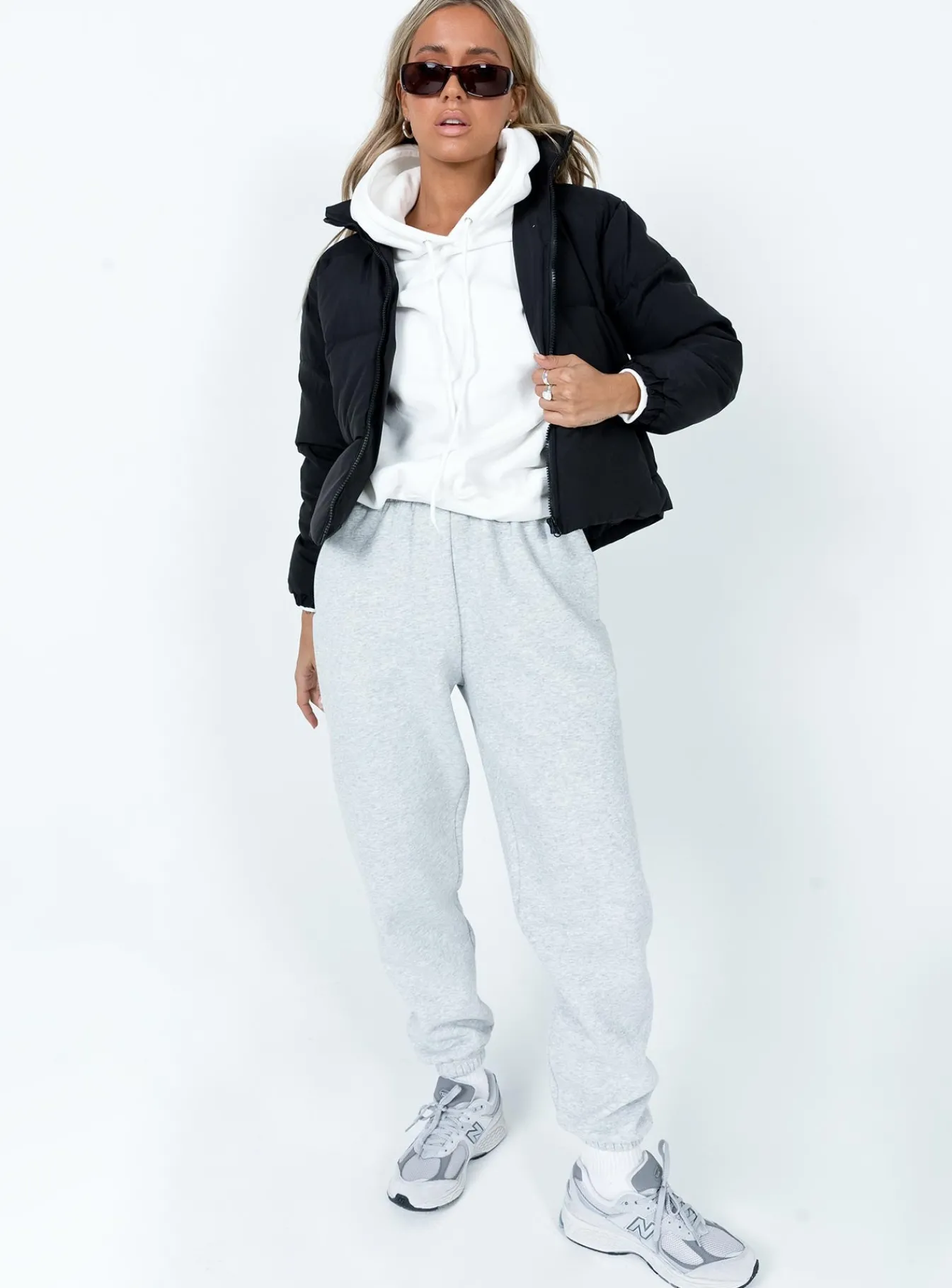 Princess Polly Clarise Puffer Jacket Black Clearance