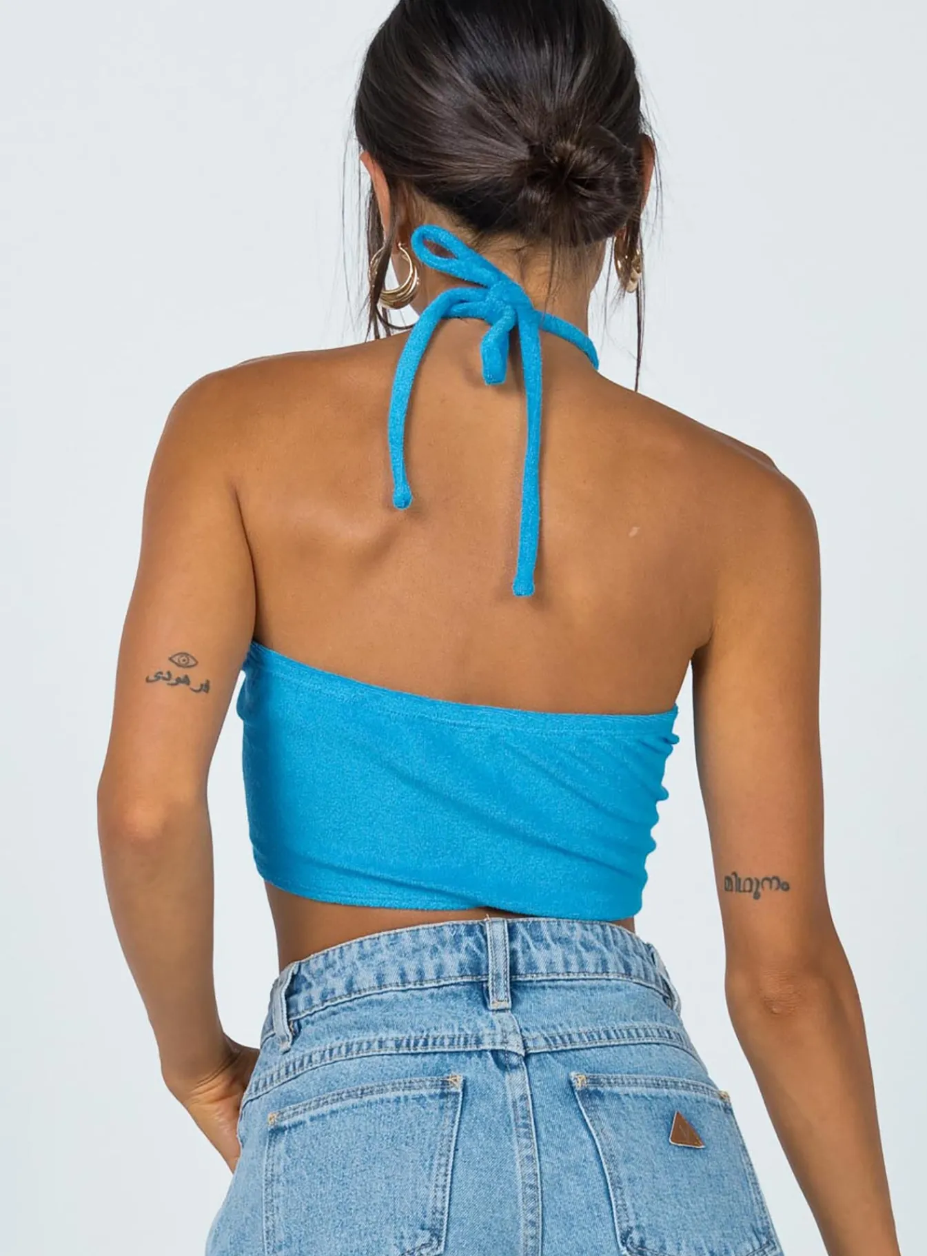 Princess Polly Clarke Top Blue Hot