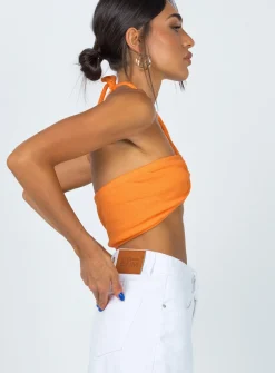 Princess Polly Clarke Top Orange Online
