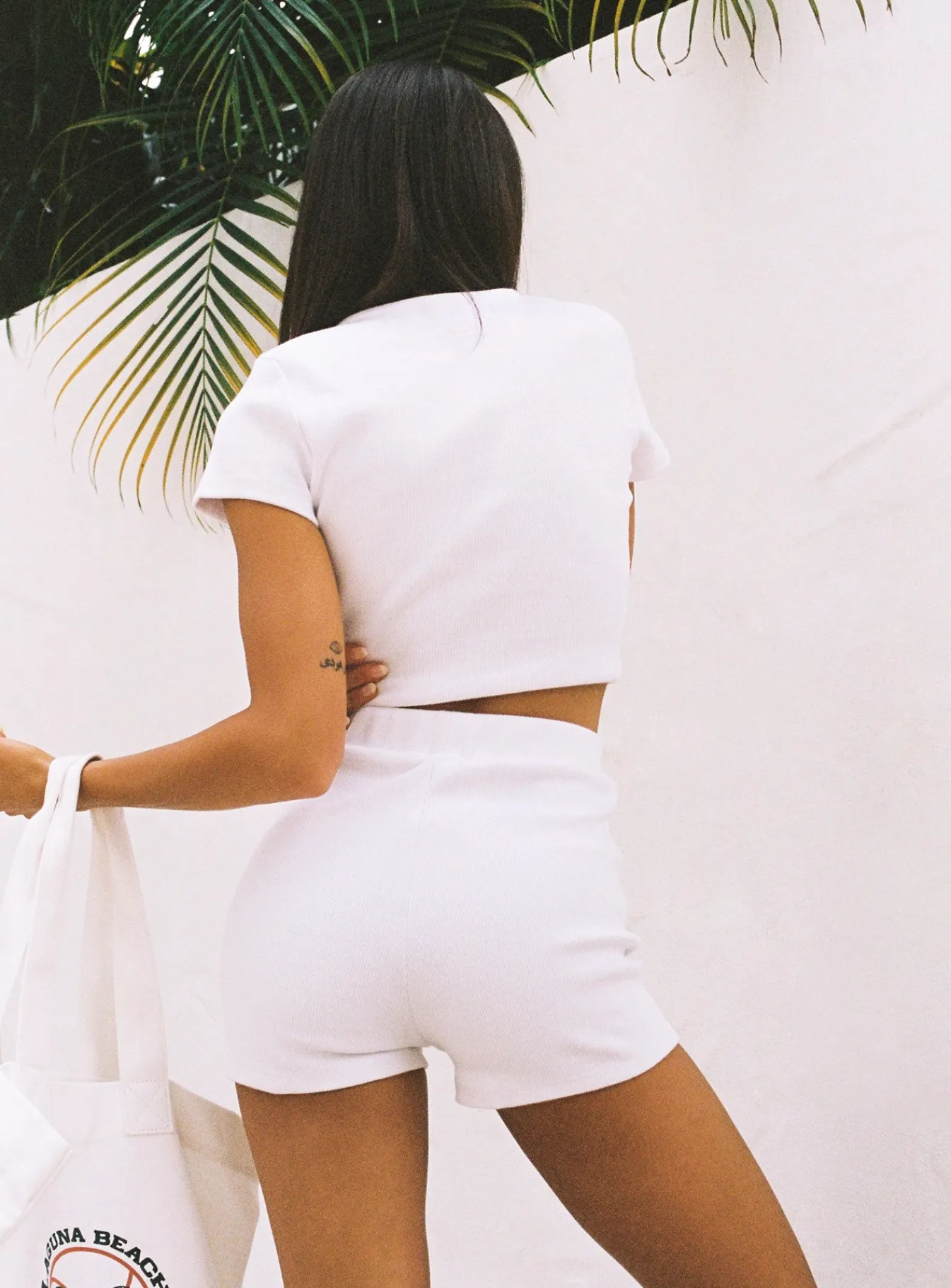 Princess Polly Classic Crop Teepetite White Flash Sale