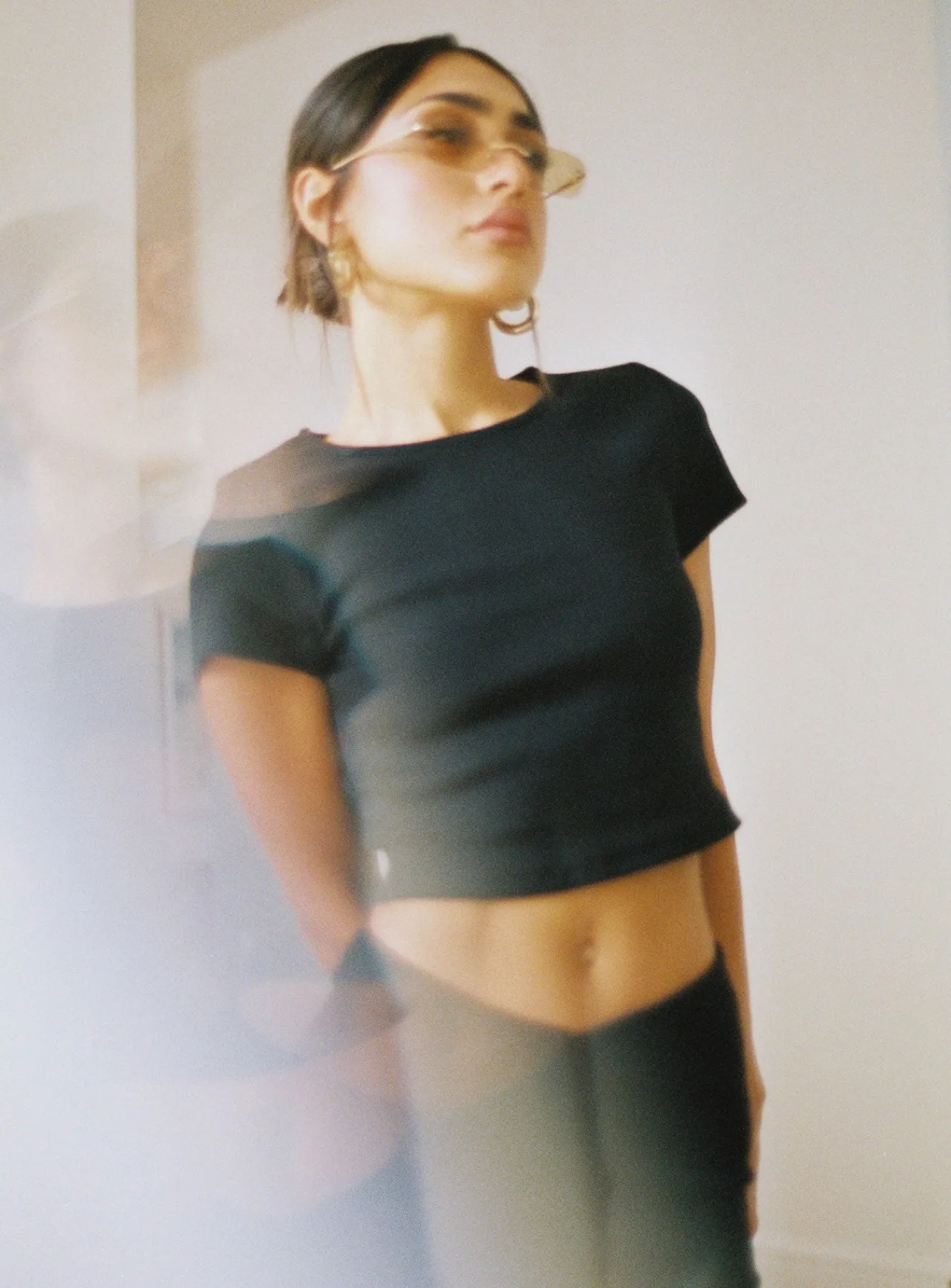 Princess Polly Classic Crop Teetall Black Clearance