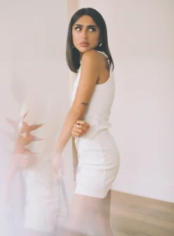 Princess Polly Classic Tank Dress White Flash Sale