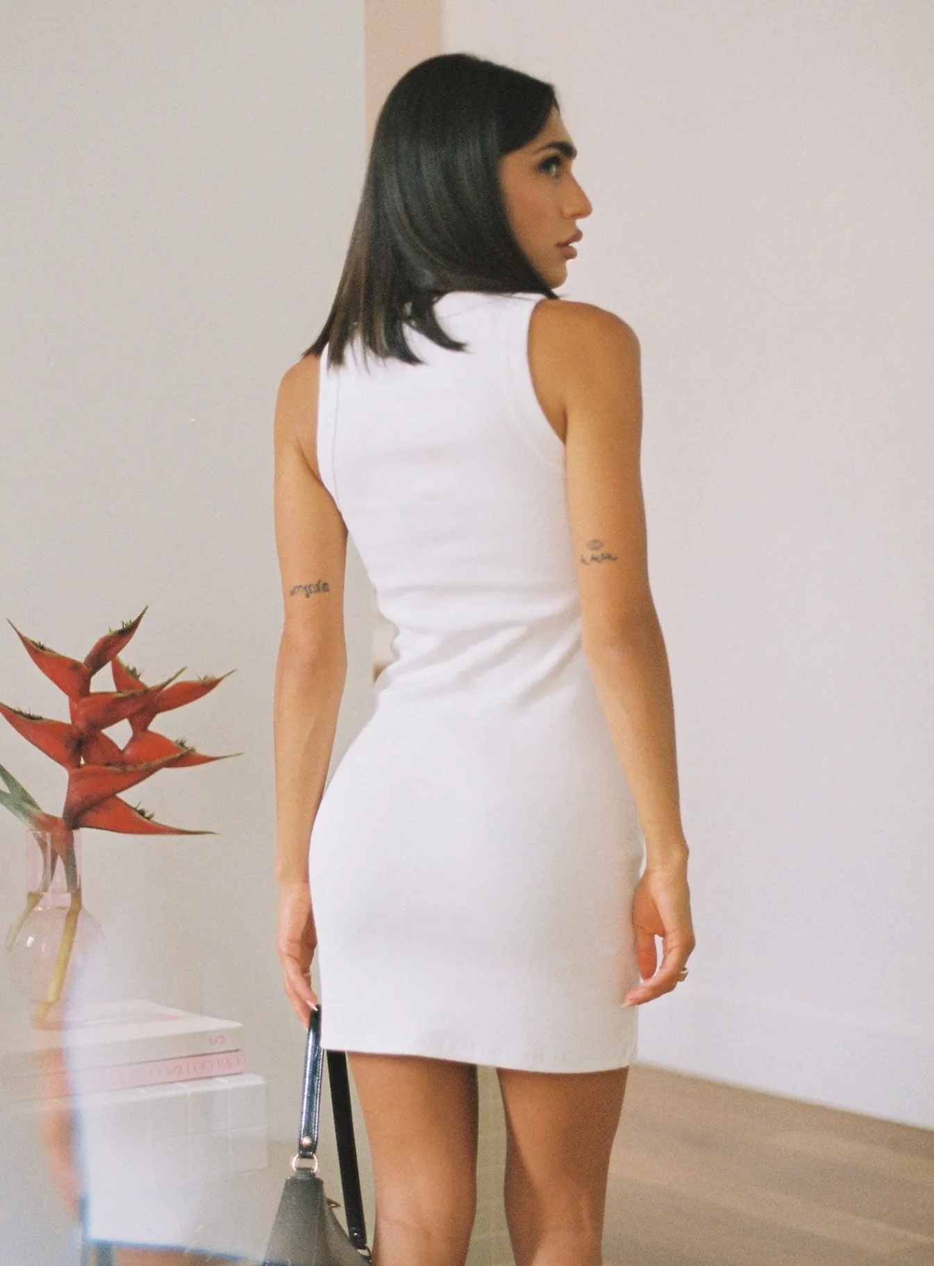 Princess Polly Classic Tank Dress White Flash Sale