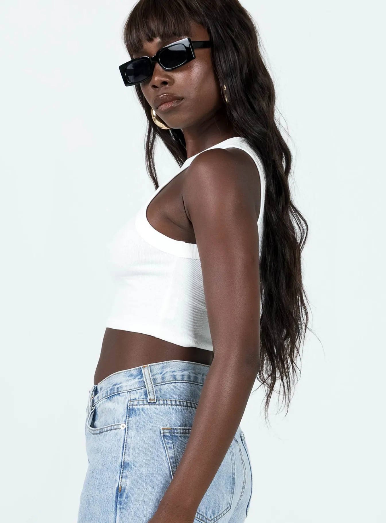 Princess Polly Classic Tank Top White Online