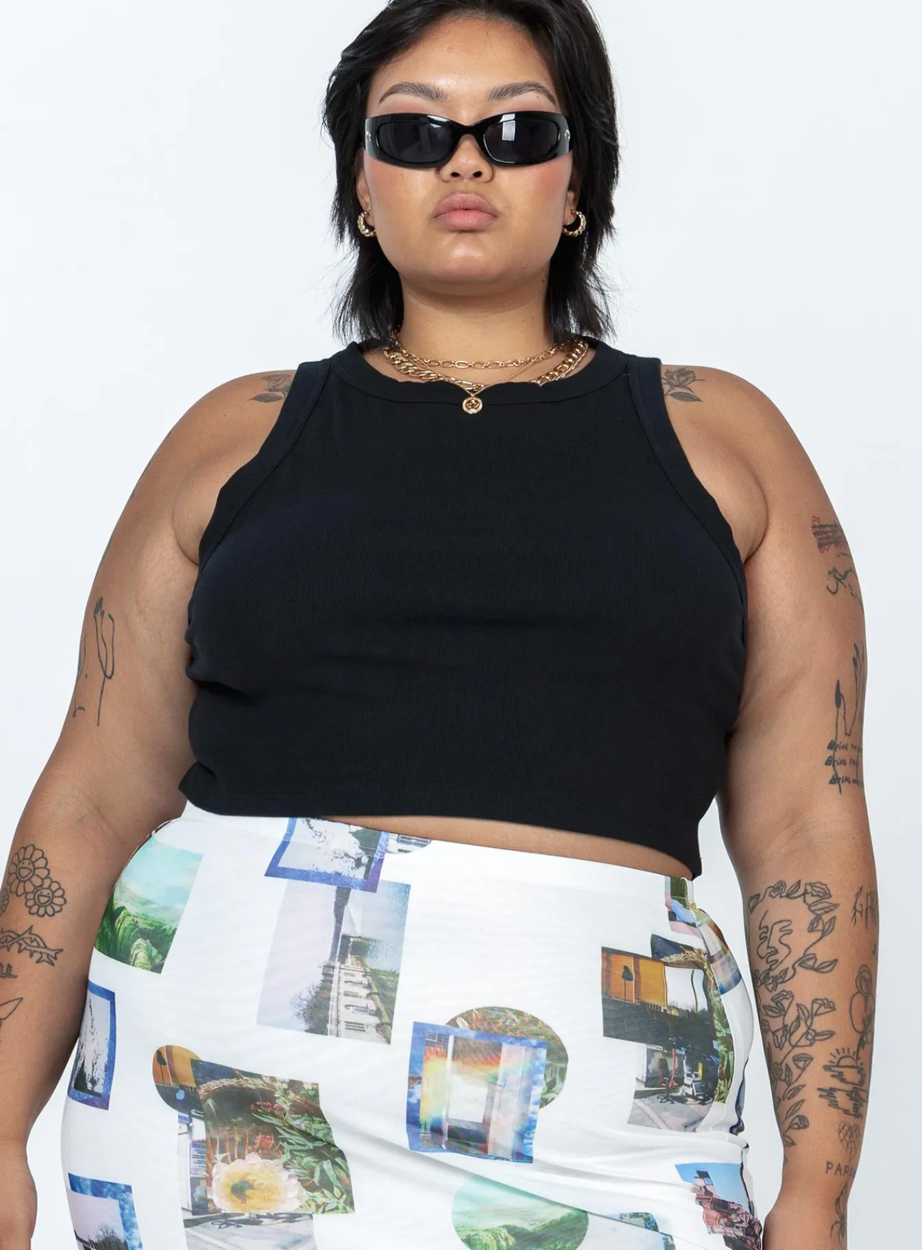 Princess Polly Classic Tank Topcurve Black Cheap
