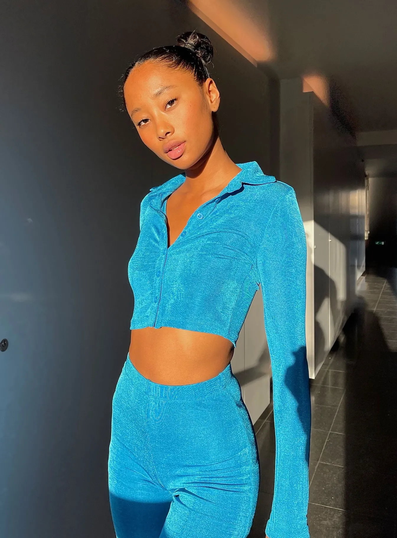Princess Polly Claudia Set Blue Flash Sale