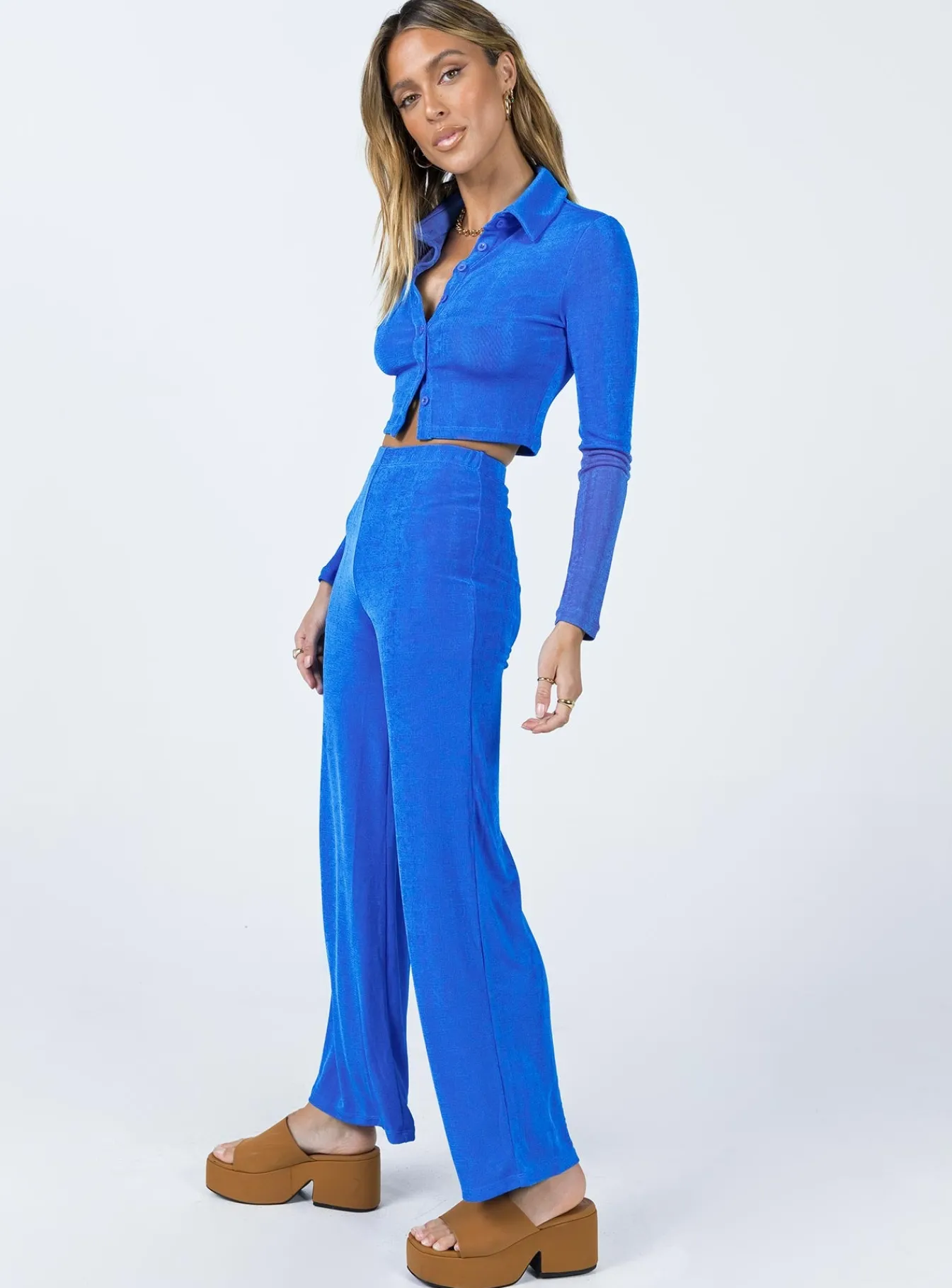 Princess Polly Claudia Set Blue Flash Sale