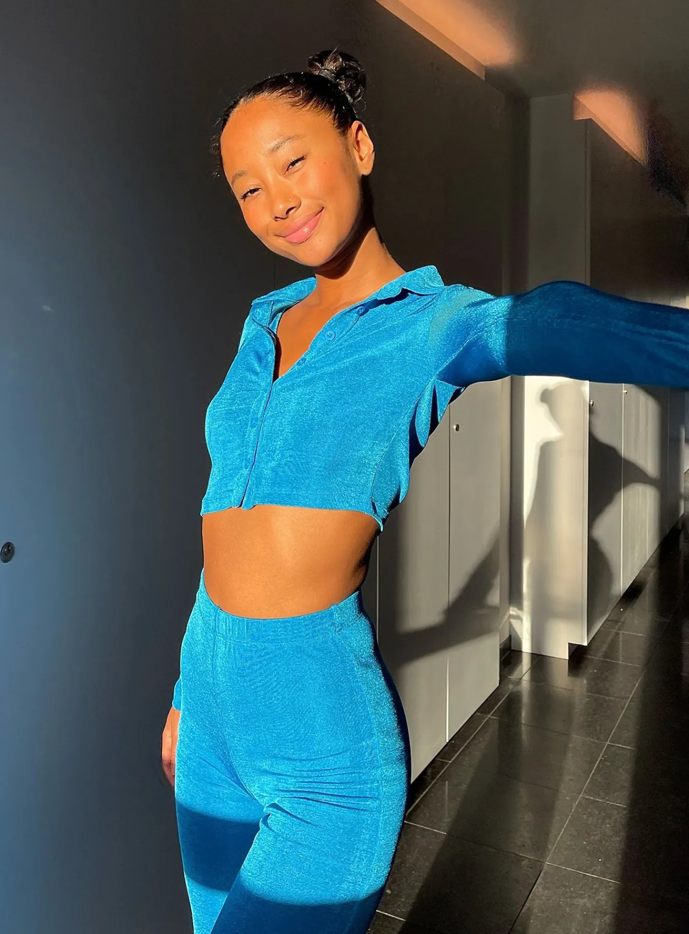 Princess Polly Claudia Set Blue Flash Sale