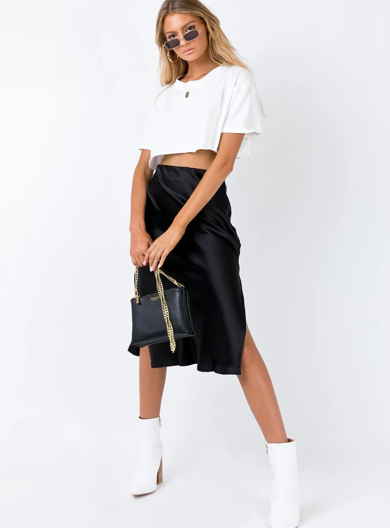 Princess Polly Cleo Lavoe Midi Skirt Black Cheap