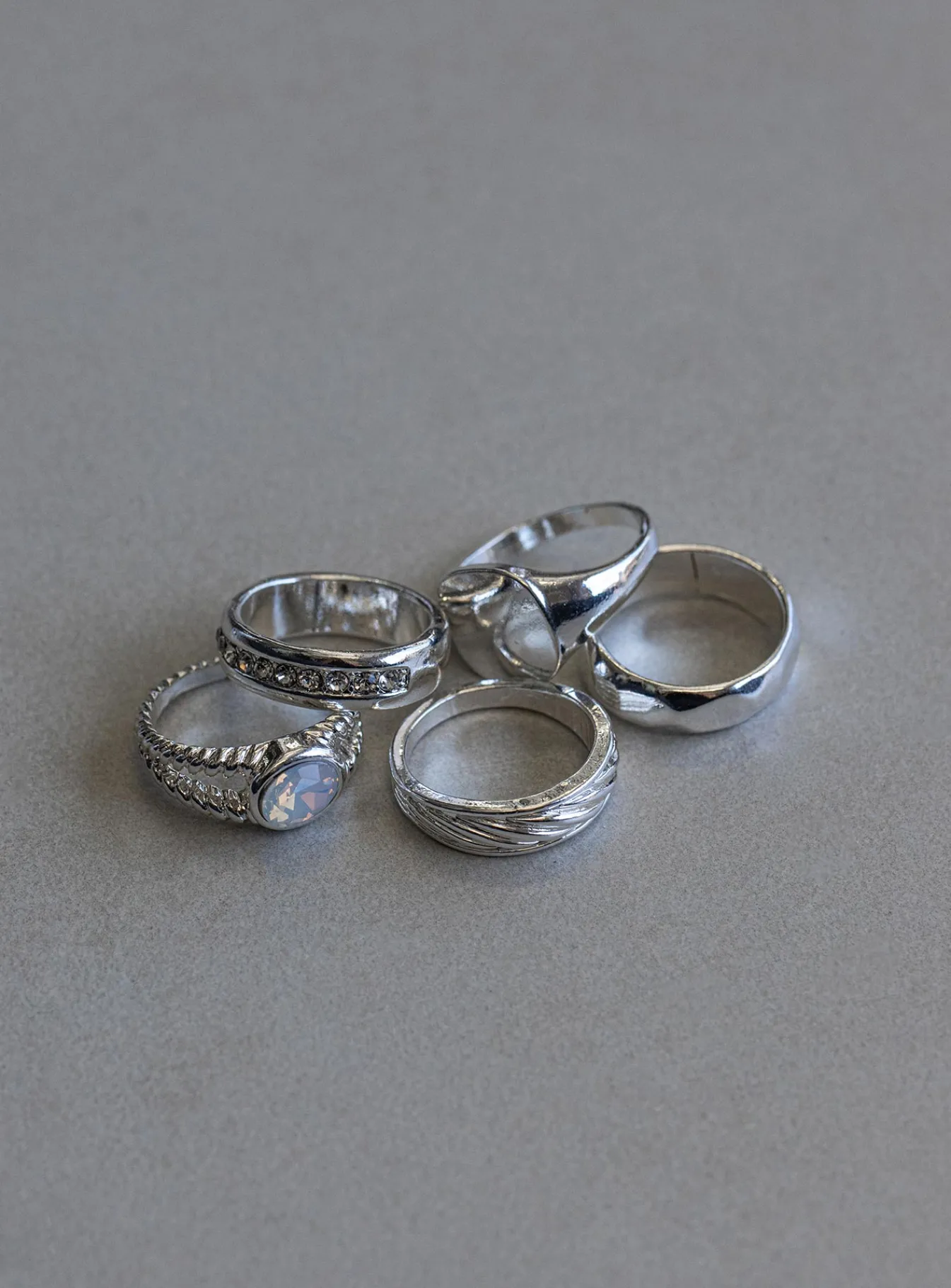 Princess Polly Clevedon Ring Pack Silver Online