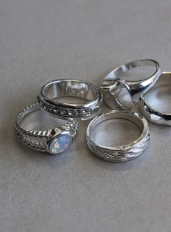 Princess Polly Clevedon Ring Pack Silver Online