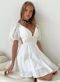 Princess Polly Clyne Mini Dress  White Hot