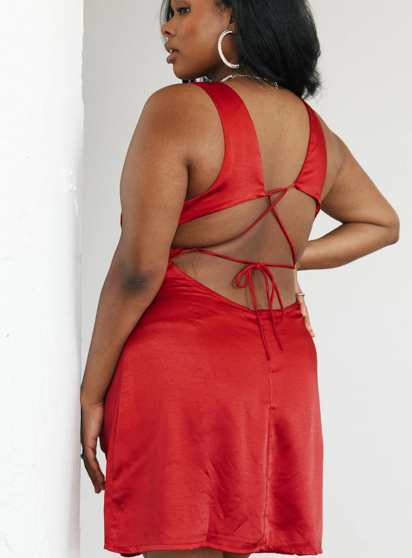 Princess Polly Cobie Mini Dresscurve Red Hot