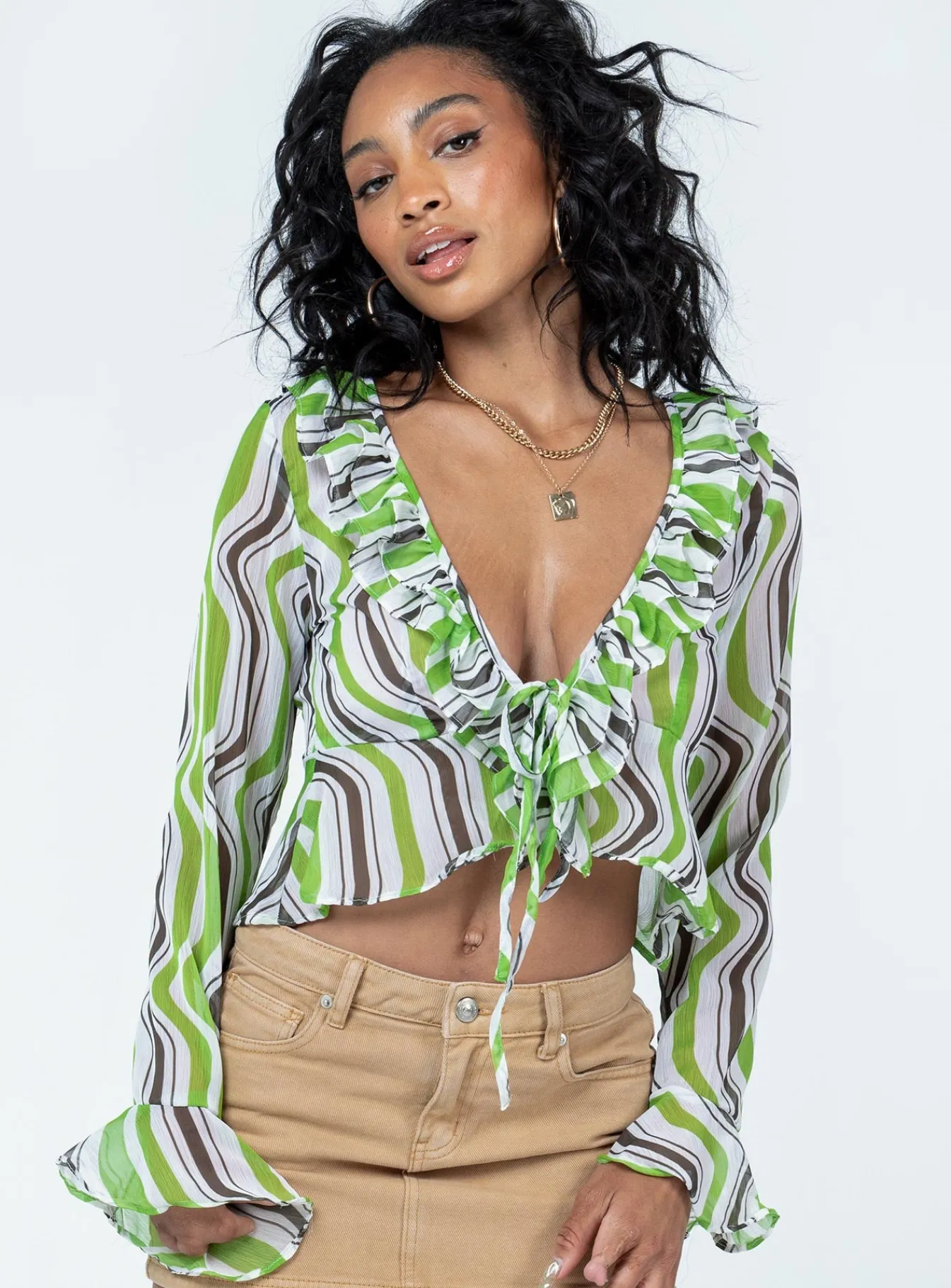 Princess Polly Colby Long Sleeve Top Multi Fashion