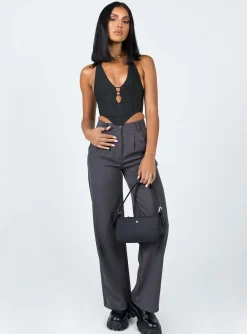 Princess Polly Colin Vest Top  Black Sale