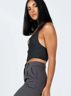 Princess Polly Colin Vest Top  Black Sale