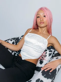 Princess Polly Collaroy Top  White Online