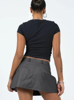 Princess Polly Collier Mini Skirt Slate Best Sale