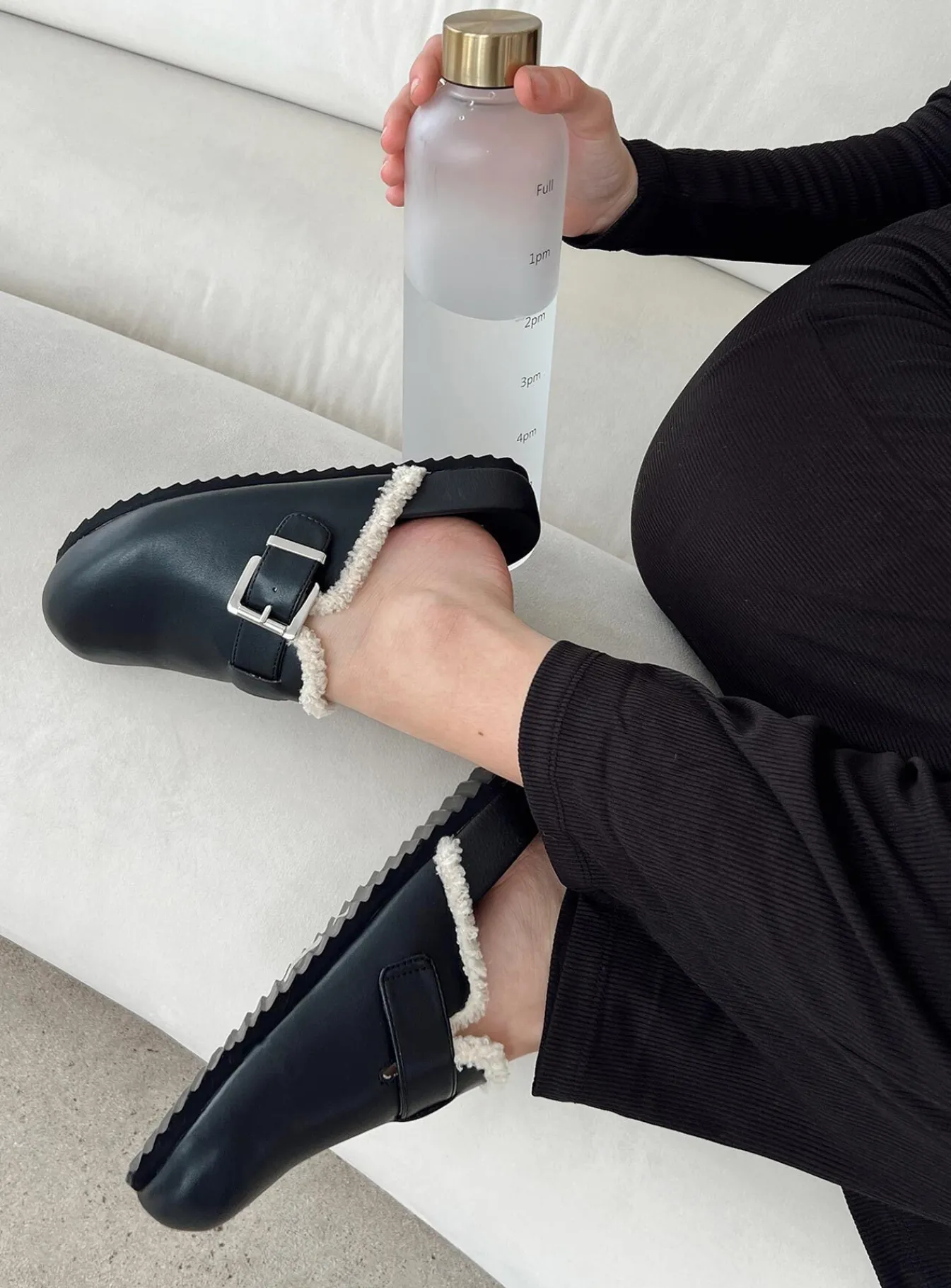 Princess Polly Collins Flats Black Sale