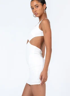Princess Polly Colton Mini Dress White Flash Sale