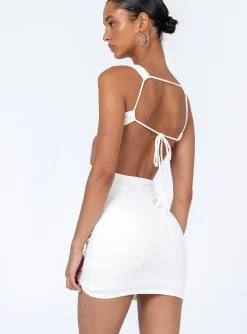 Princess Polly Colton Mini Dress White Flash Sale