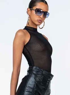 Princess Polly Como Bodysuit  Black Shop