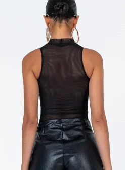 Princess Polly Como Bodysuit  Black Shop