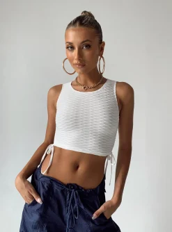 Princess Polly Connells Top  White Cheap