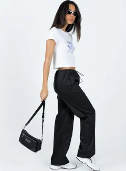 Princess Polly Connels Parachute Pants Black Sale