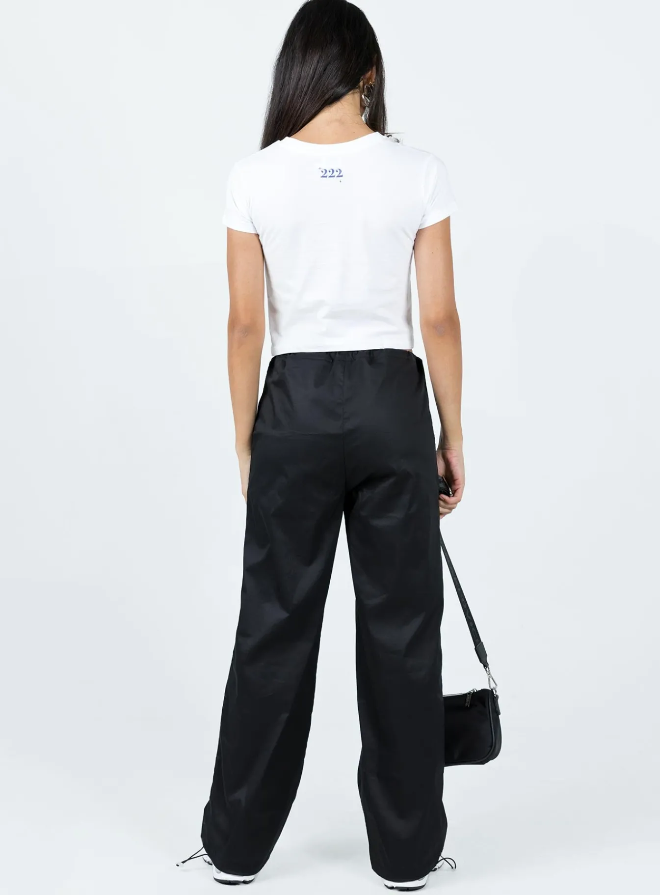 Princess Polly Connels Parachute Pants Black Sale