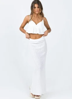 Princess Polly Contardo Top  White Cheap