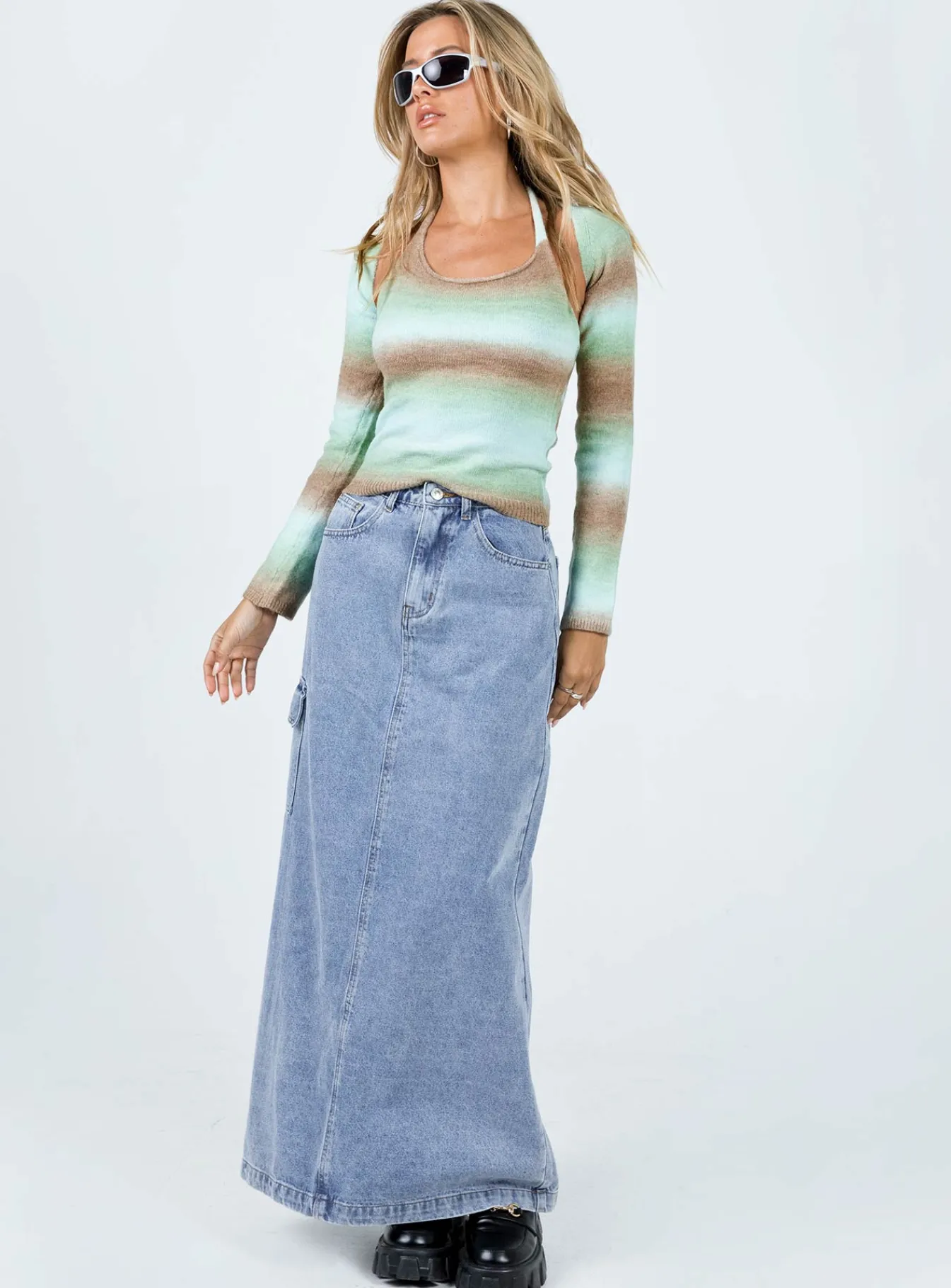 Princess Polly Coolara Sweater Green Cheap