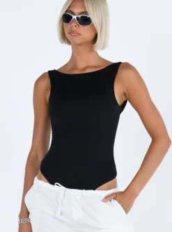 Princess Polly Coomba Backless Bodysuit Black Best Sale