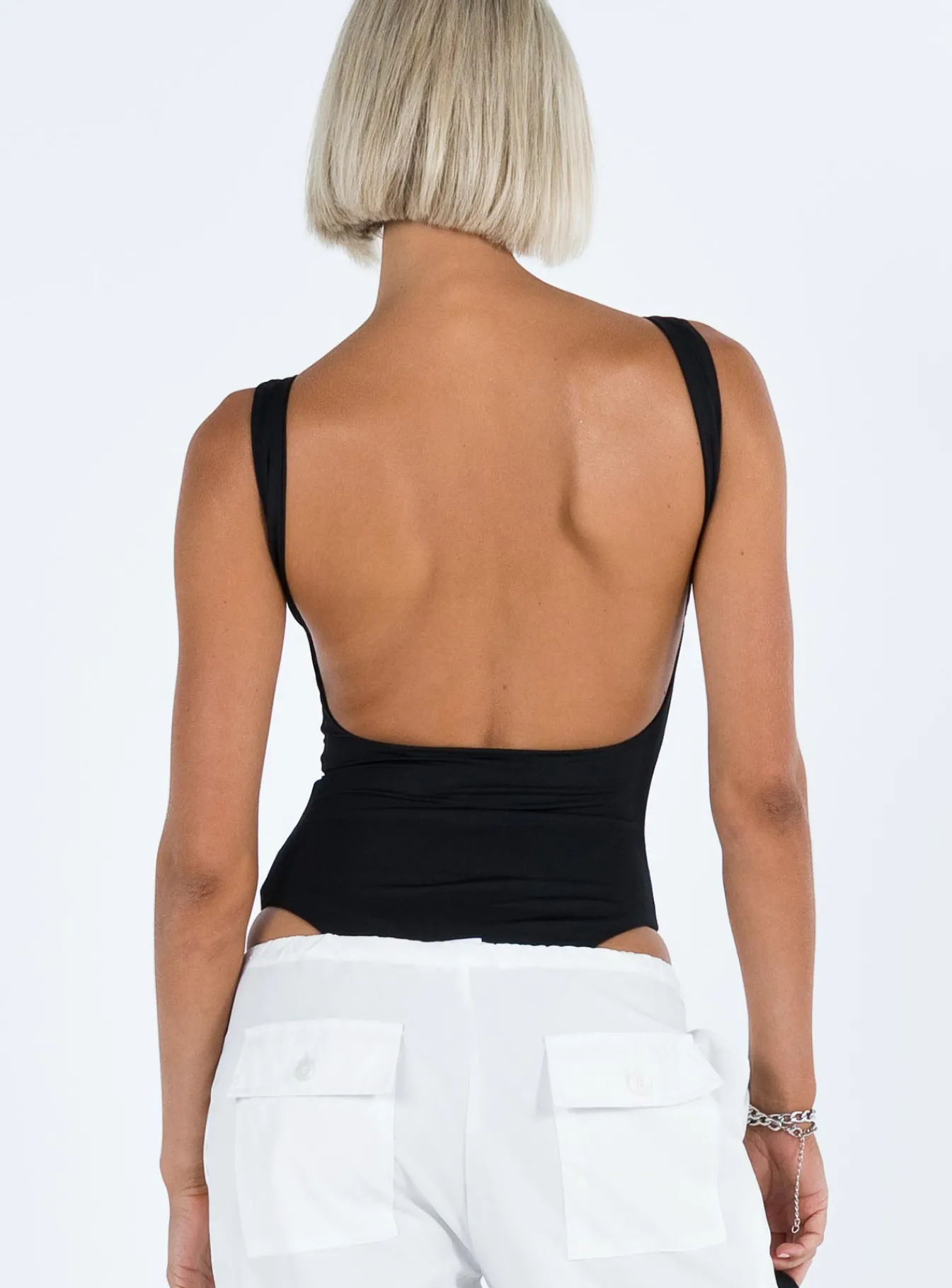 Princess Polly Coomba Backless Bodysuit Black Best Sale
