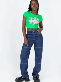 Princess Polly Copeland Jeans Mid Wash Denim Best